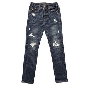 AEO Next Level Airflex Slim Jeans Straight Distressd Grunge Y2K Indie Mens 29x32